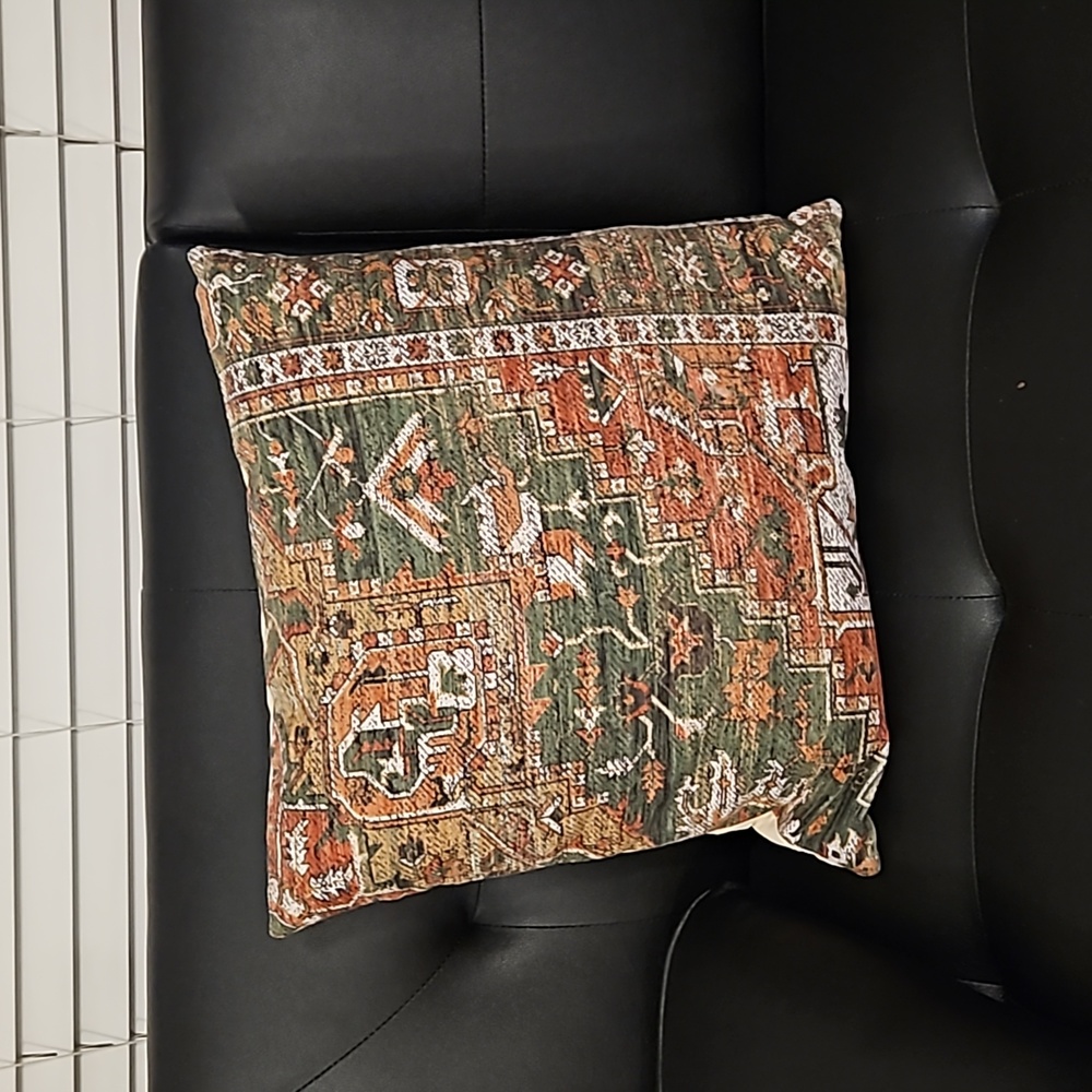 Accent Pillow with Indian Motif.
